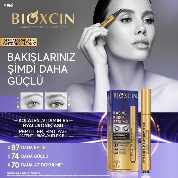 سرم تقویت مژه و ابرو بیوکسین اصل حاوی کلاژن و هیالورونیک اسید حجم 3 میل