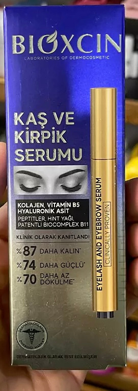 سرم تقویت مژه و ابرو بیوکسین اصل حاوی کلاژن و هیالورونیک اسید حجم 3 میل
