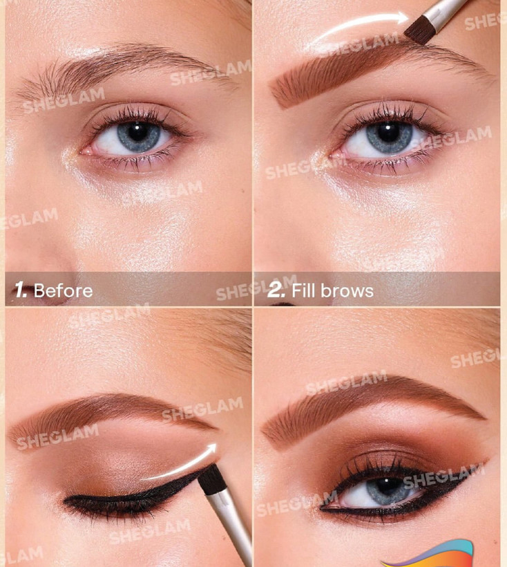 پالت کرمی خط چشم و ابروی شیگلم