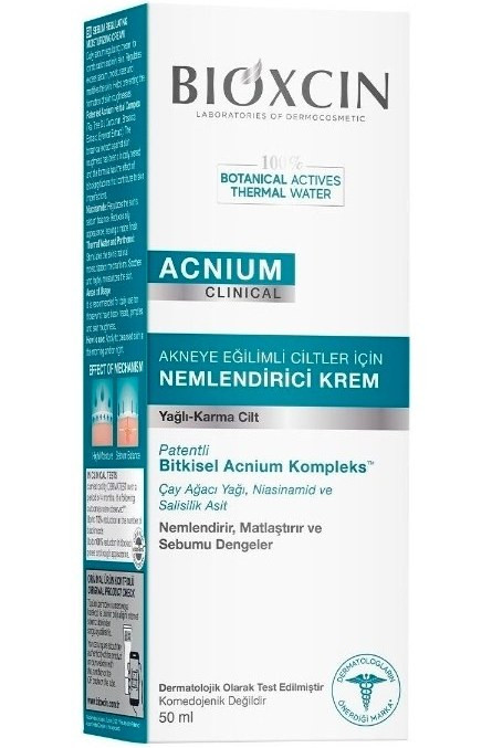 کرم مرطوب کننده بیوکسین مدل ACNIUM مناسب پوست چرب و مختلط
