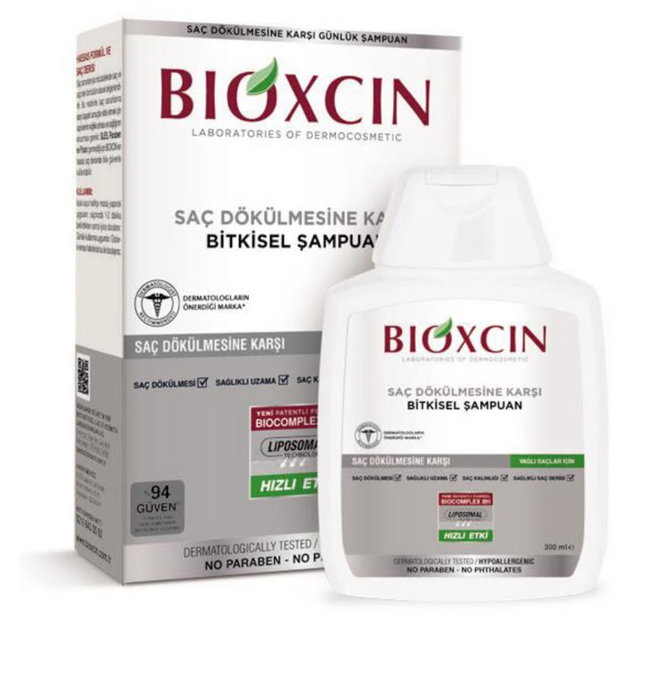 شامپو کلاسیک HERBAL بیوکسین ضد ریزش مخصوص موی چرب 300 میل