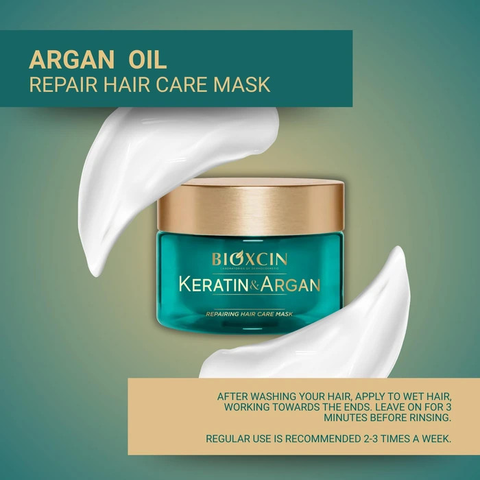 ماسک موی ترمیم کننده، کراتین و آرگان بیوکسین حجم 225 میل