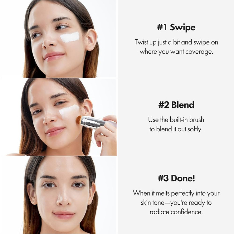 کرم پودر جادویی استیکی الروئل Elroel مدل Blanc Cover Cream Stick اورجینال
