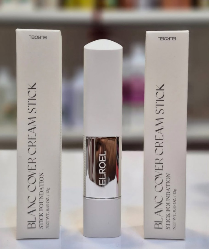 کرم پودر جادویی استیکی الروئل Elroel مدل Blanc Cover Cream Stick اورجینال