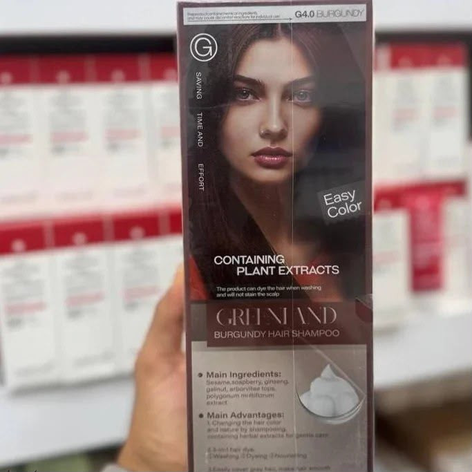 شامپو رنگ موی گیاهی گرینلند (Greenland) ٤ رنگ جذاب