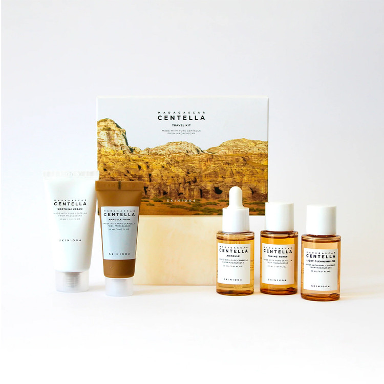کیت مسافرتی 5 عددی سنتلا ماداگاسکار مدل Skin1004 جوانساز و ضدچروک